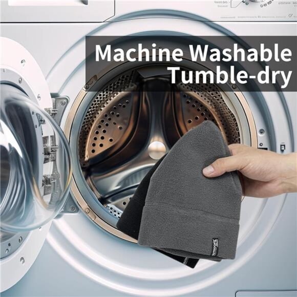 2 Pack Tactical Fleece Cap Winter Warm Beanie Military Army Watch Cap Gift - Picture 5 of 6